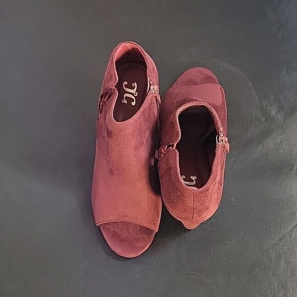 JOURNEE COLLECTION CUT-OUT OPEN TOE WOMEN'S WEDGE HEELS SHOES - Picture 5 of 16